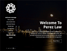 Tablet Screenshot of perezlawcenter.com